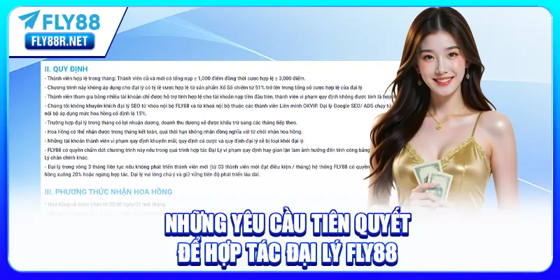 Những yêu cầu tiên quyết để hợp tác đại lý FLY88